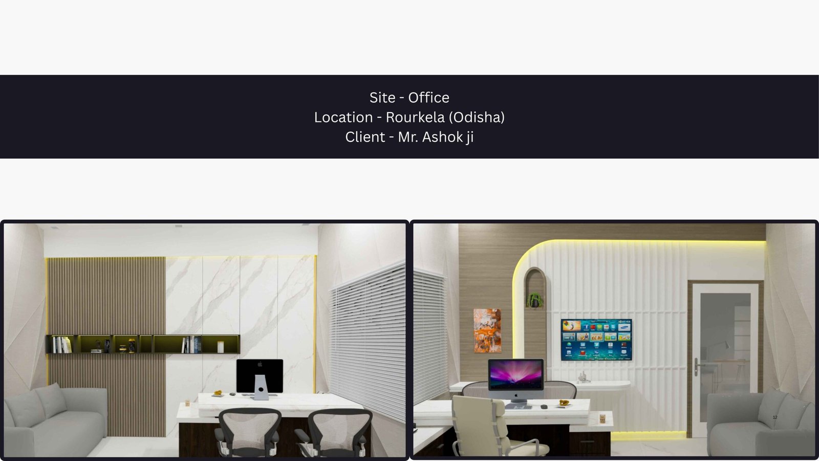 Modern executive office cabin interior in Rourkela by PITSAL Interio
